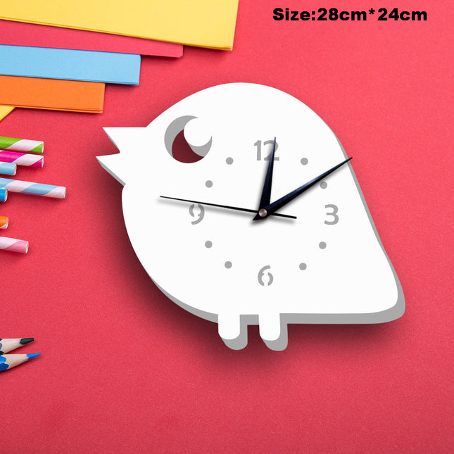 Barneklokke formet som en snømann