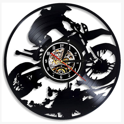 Kul motocross veggklokke av vinyl