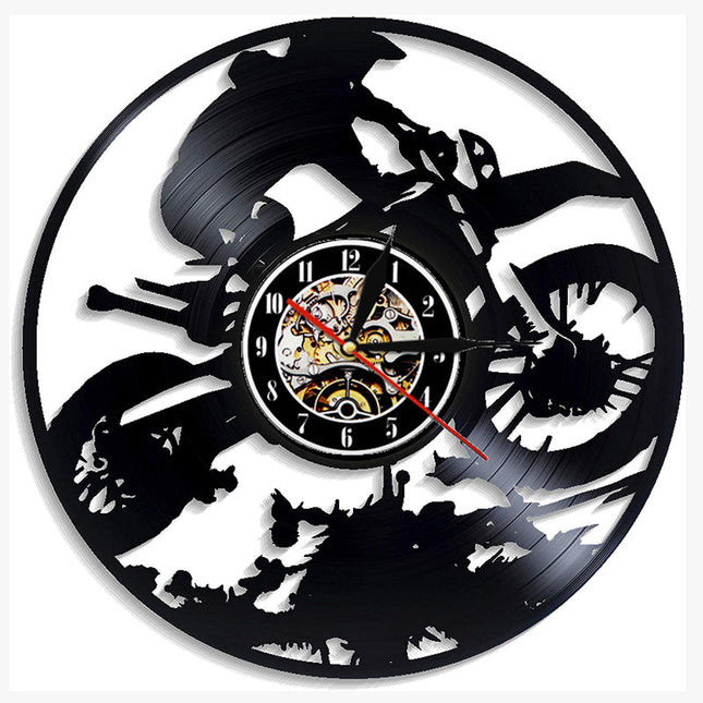 Kul motocross veggklokke av vinyl