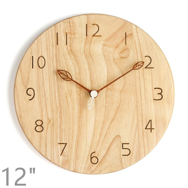 Skandinavisk veggklokke i tre 40 cm