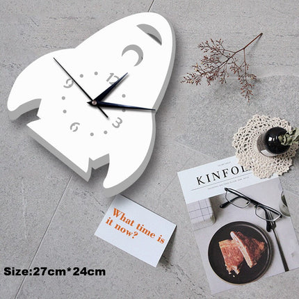 Barneklokke formet som en snømann