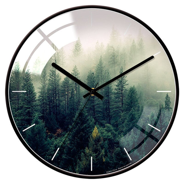 Moderne veggklokke med todelt urskive