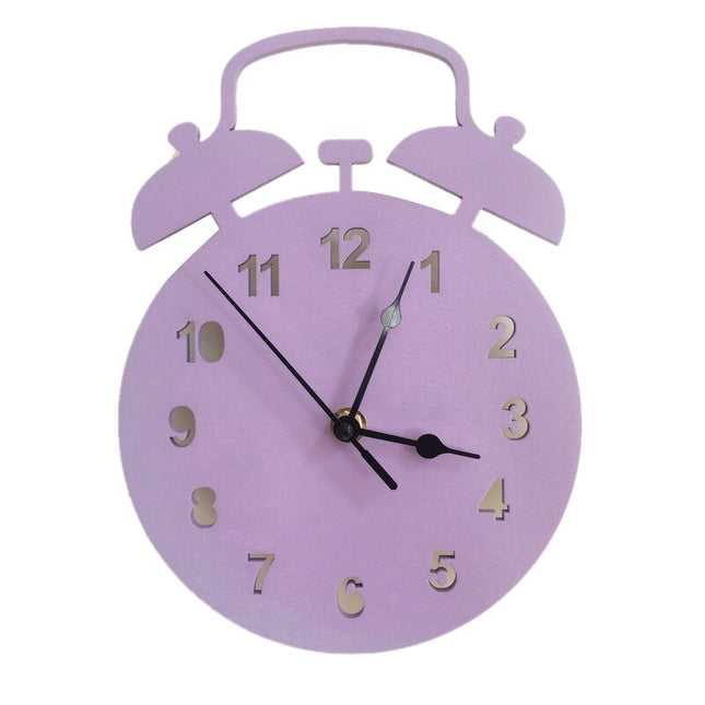 Veggklokke formet som vekkerklokke