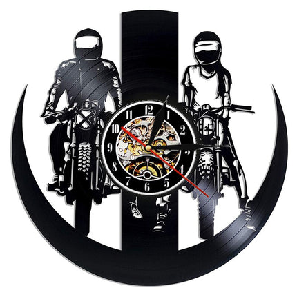 Kul motocross veggklokke av vinyl