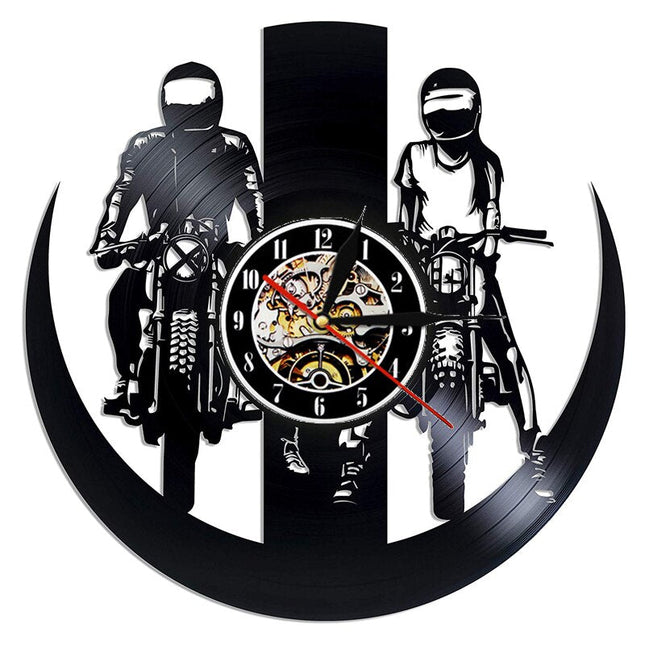 Kul motocross veggklokke av vinyl