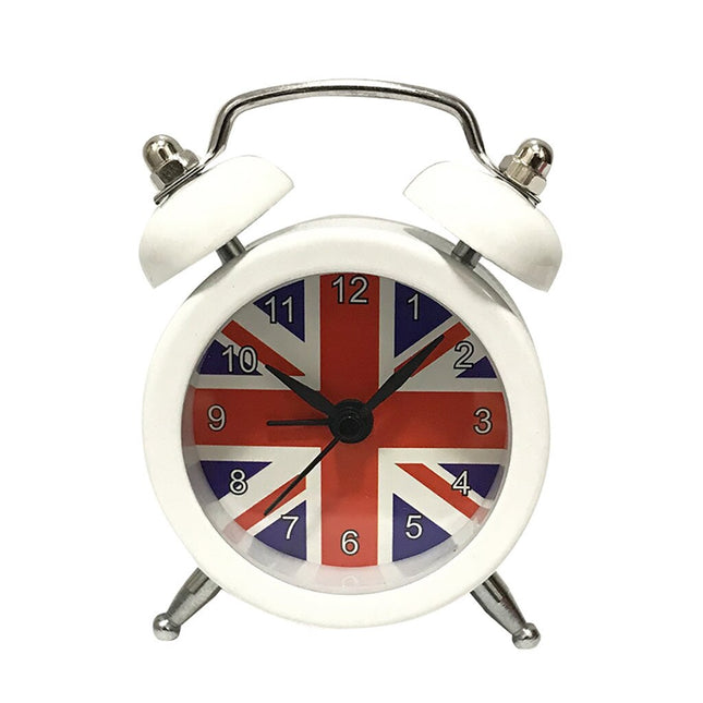 Retro vekkerklokke med Union Jack