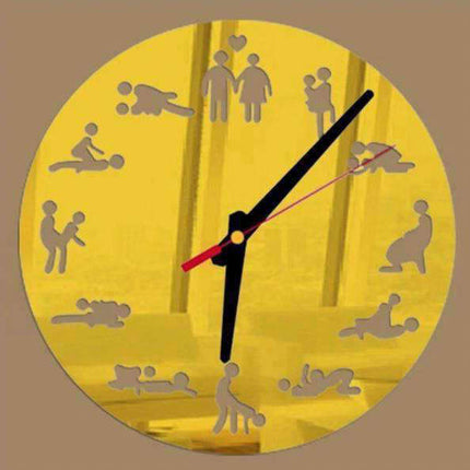 Kamasutra veggklokke med speil design