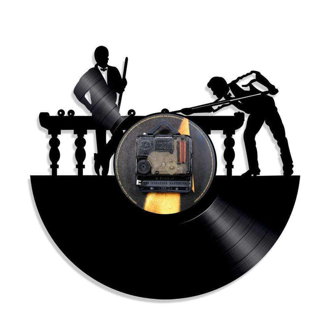 Retro biljard vinylklokke med LED