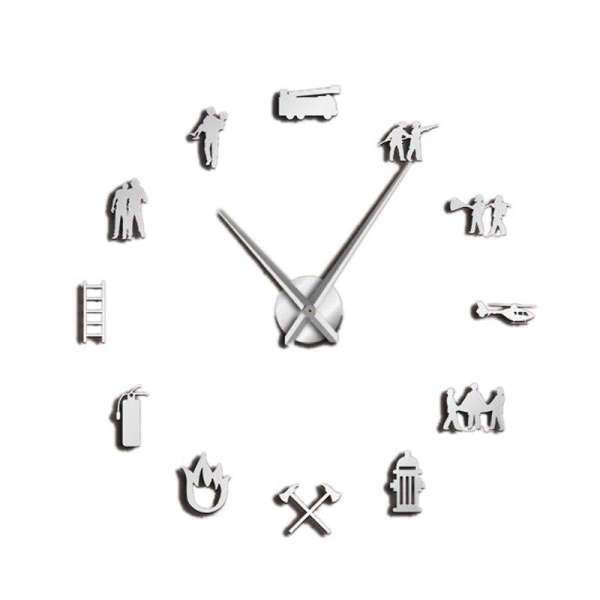 3D veggklokke med redningstjeneste-tema