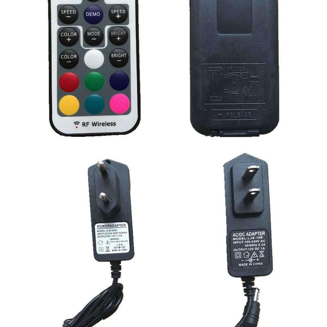 Barbershop vinylklokke med LED-lys