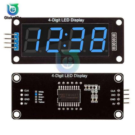 4-sifret LED display klokkemodul