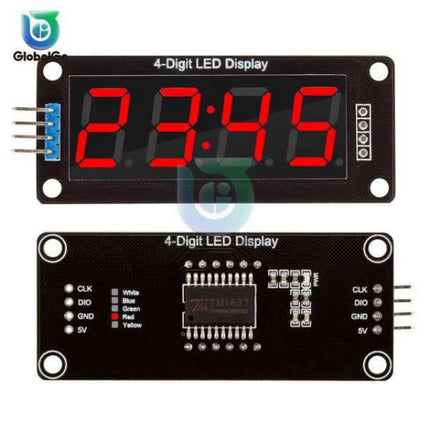 4-sifret LED display klokkemodul