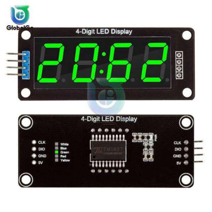 4-sifret LED display klokkemodul