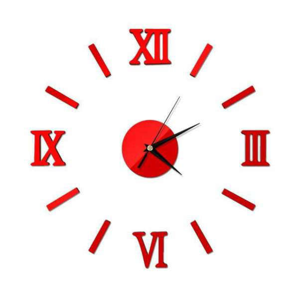 Stor DIY veggklokke med romertall