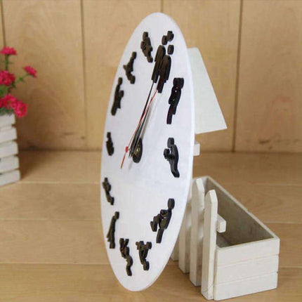 Klassisk Kamasutra veggklokke minimalistisk design