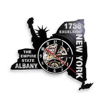 New York State formet vinylklokke