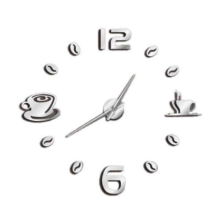 Moderne DIY klokke for kjøkken kaffedesign