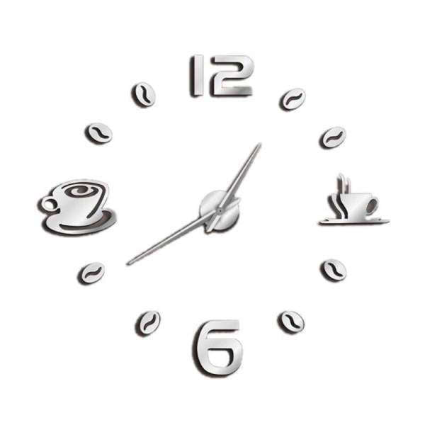 Moderne DIY klokke for kjøkken kaffedesign