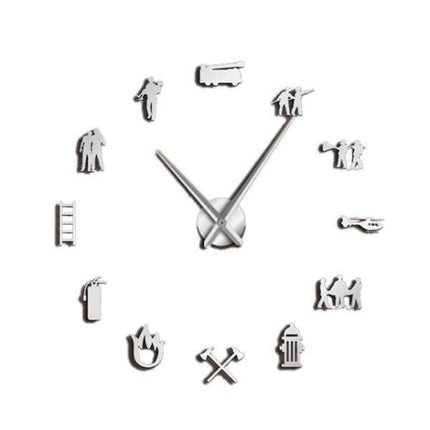 3D veggklokke med redningstjeneste-tema