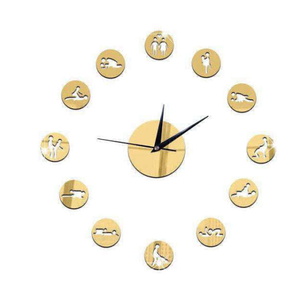 DIY Kamasutra veggklokke med klistremerker