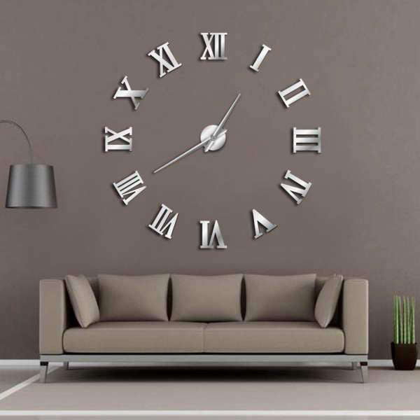 Elegant DIY veggklokke med romertall