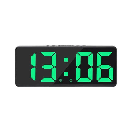 Liten digital bordklokke med alarm