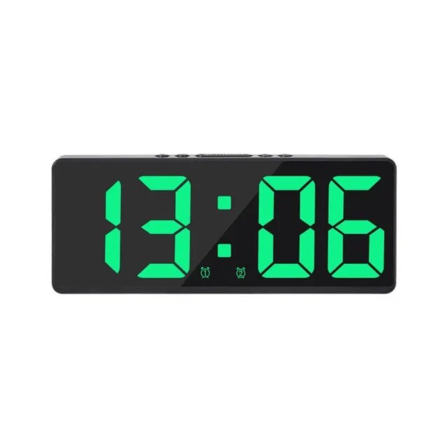 Liten digital bordklokke med alarm
