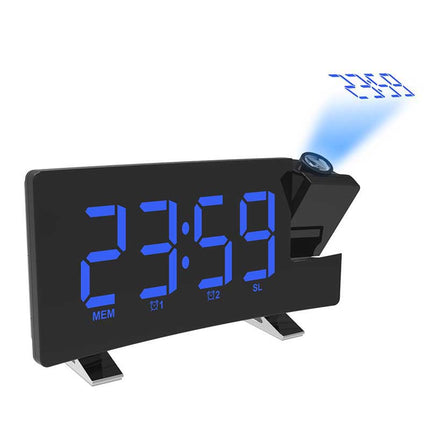 Digital LED-vekkerklokke med projektor