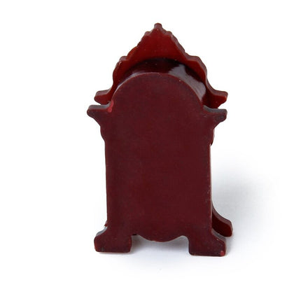 Vintage miniatyr bestefarsklokke til bord