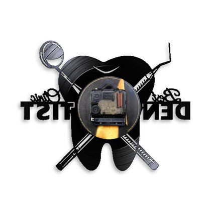 Vinylklokke gave til tannlege kontor