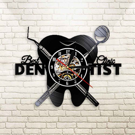 Vinylklokke gave til tannlege kontor