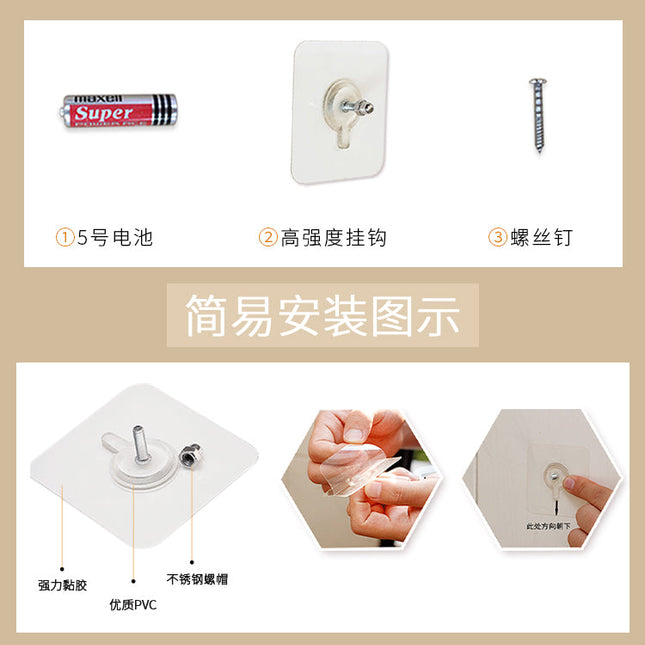 Bordklokke i tre med pendel