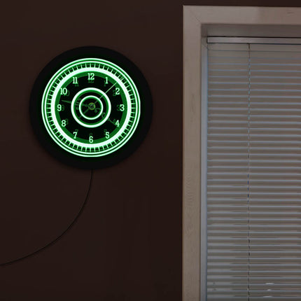 Moderne lysende veggklokke til soverom