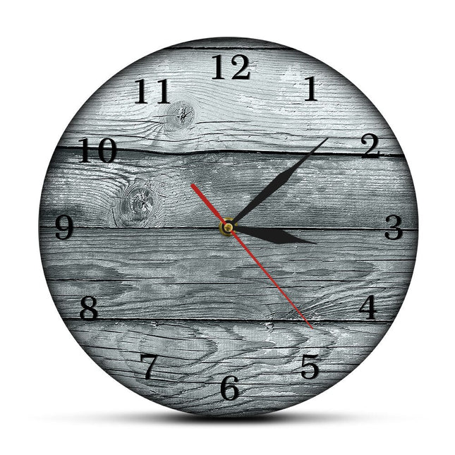 Fargerik vintage veggklokke med tre-effekt