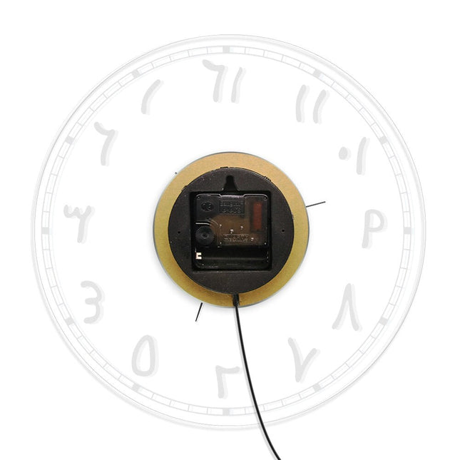 LED-veggklokke med øst-arabiske tall