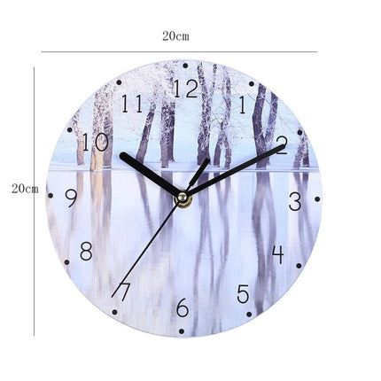 Moderne veggklokke med inspirerende sitat