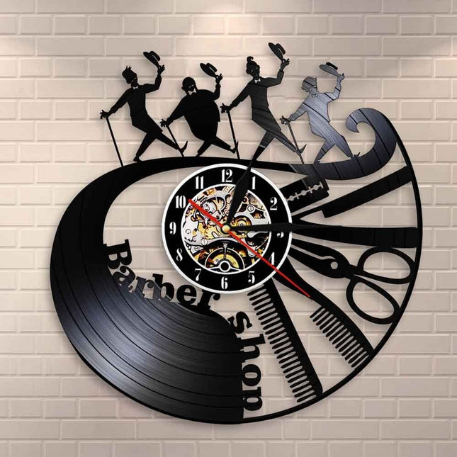 Vinylklokke for frisør og barberer