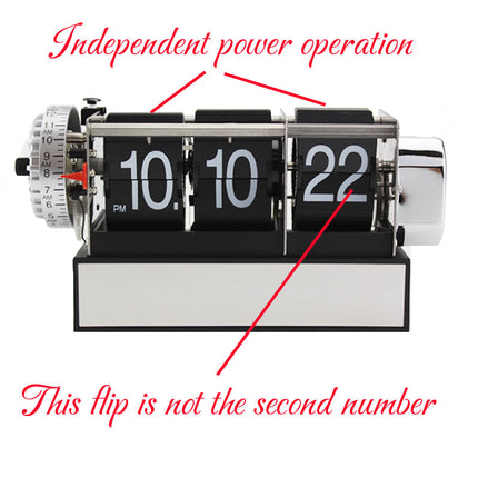 Automatisk flip-klokke for skrivebordet