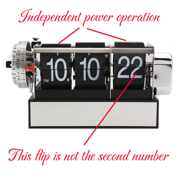 Automatisk flip-klokke for skrivebordet