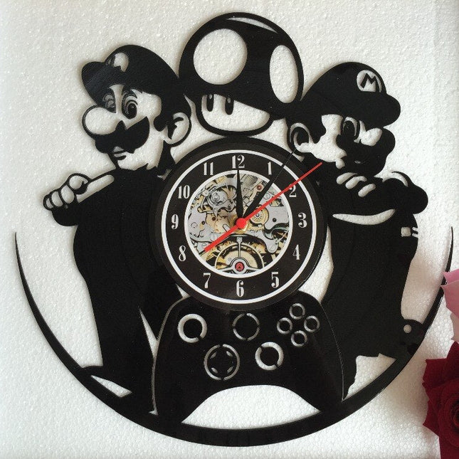 Super Mario gamer vinylklokke veggdekor