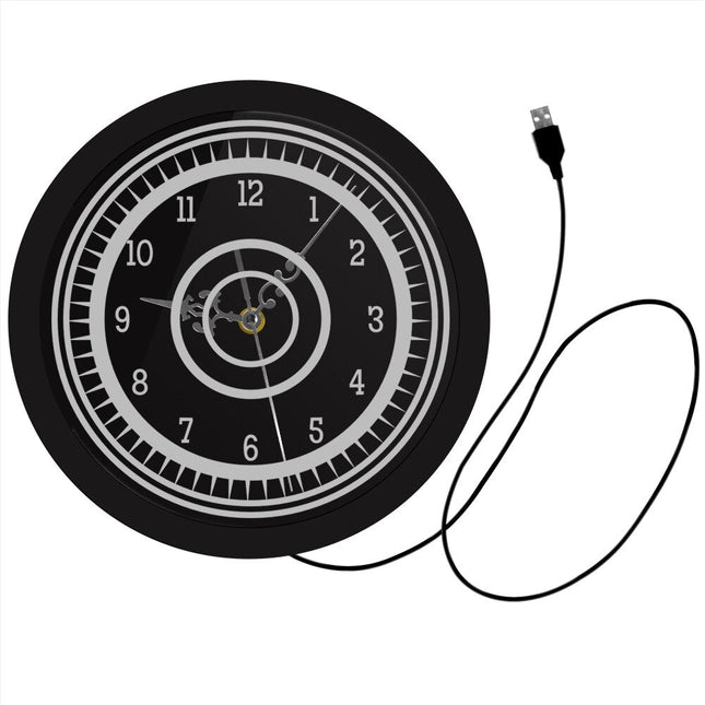 Moderne lysende veggklokke til soverom