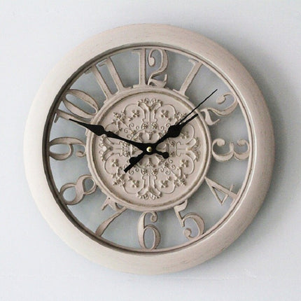 Dekorativ vintage veggklokke i Shabby Chic