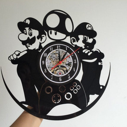 Super Mario gamer vinylklokke veggdekor
