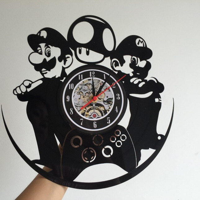Super Mario gamer vinylklokke veggdekor