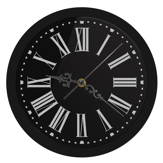 LED-veggklokke med lysende romertall