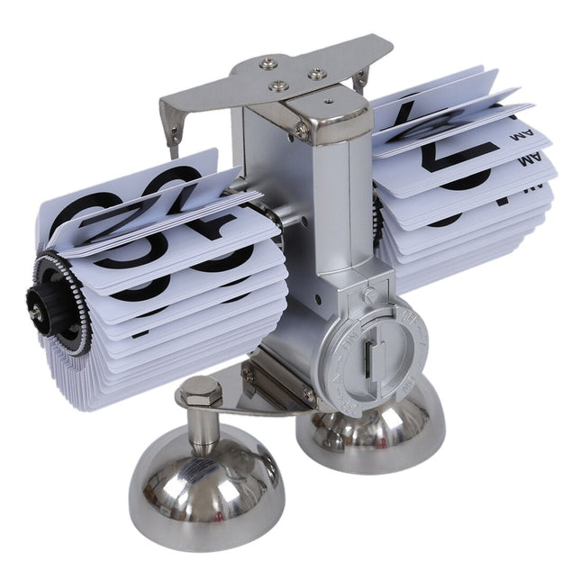 Vintage automatisk flippeklokke i stål