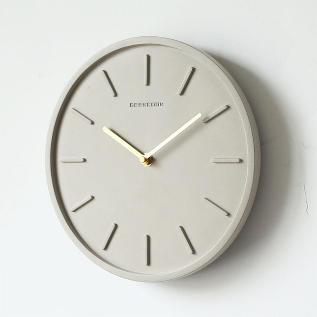 Minimalistisk rund veggklokke moderne design