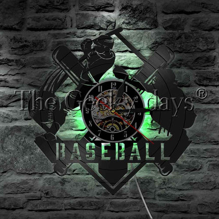 Baseball vinylklokke for sportsfans