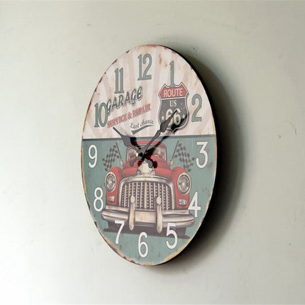 Route 66 veggklokke for garasje
