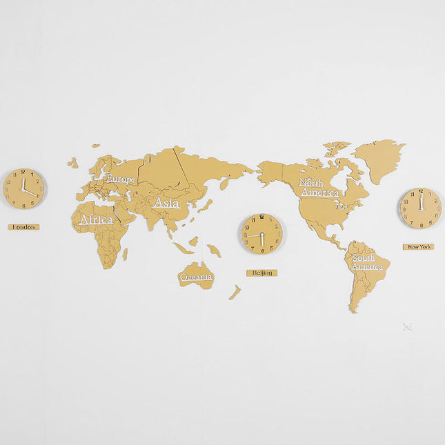 Original verdenskart veggklokke for stue